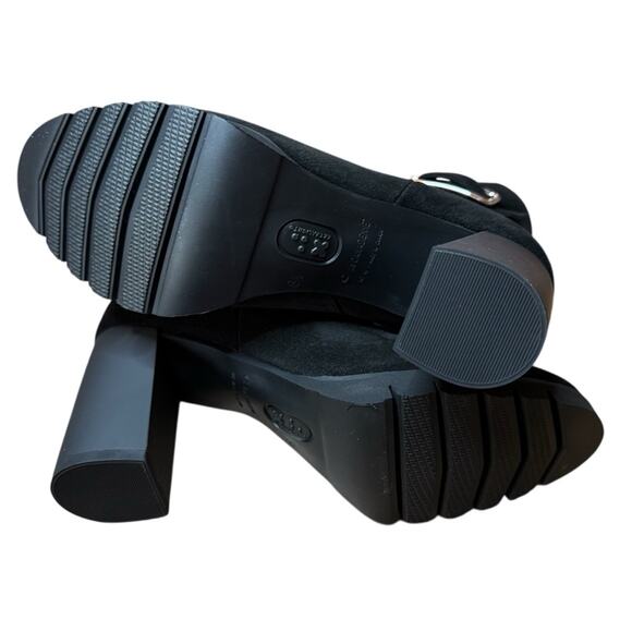 LA CANADIENNE Milo Black Waterproof Suede Buckle Accent Cushioned NEW 8.5 - Picture 7 of 9